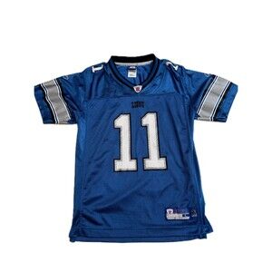 Detroit Lions Jersey Kids Large 8 R Williams #11 Authentic Reebok NFL Excellent